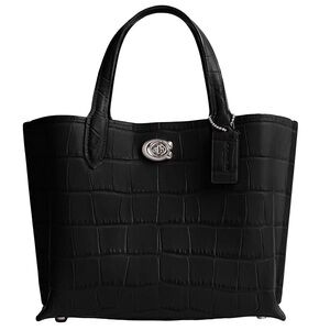 Coach Embossed Croc Willow Tote 24